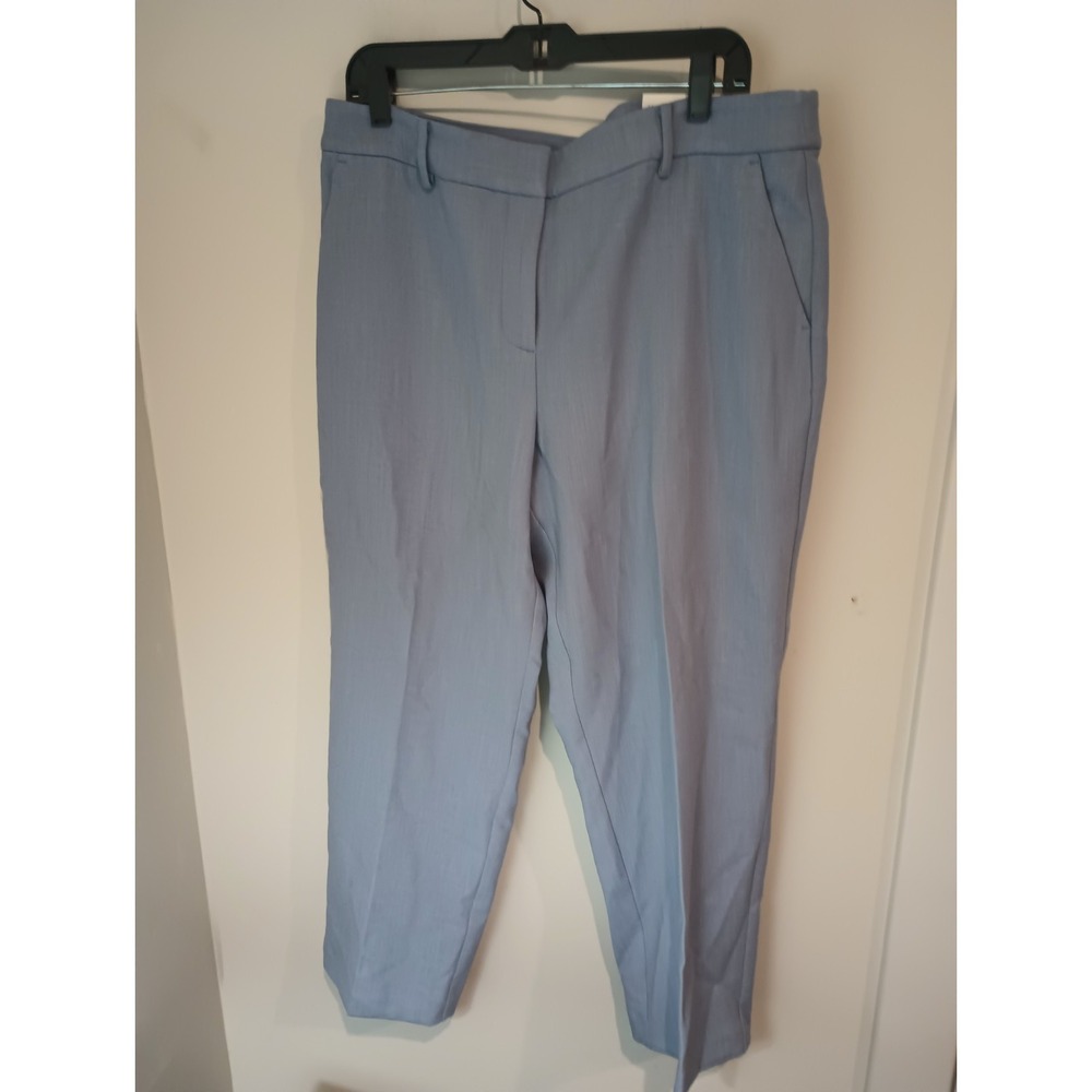 LOFT The Riviera Slim Curvy Pants Size 14 NWT Light Blue Dress Trousers Stretch